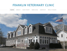 Tablet Screenshot of franklinvetclinic.com